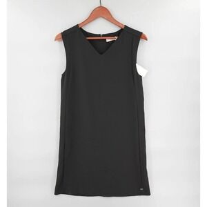 Ottod'Ame Shift Dress 6 Black Sleeveless Minimalist